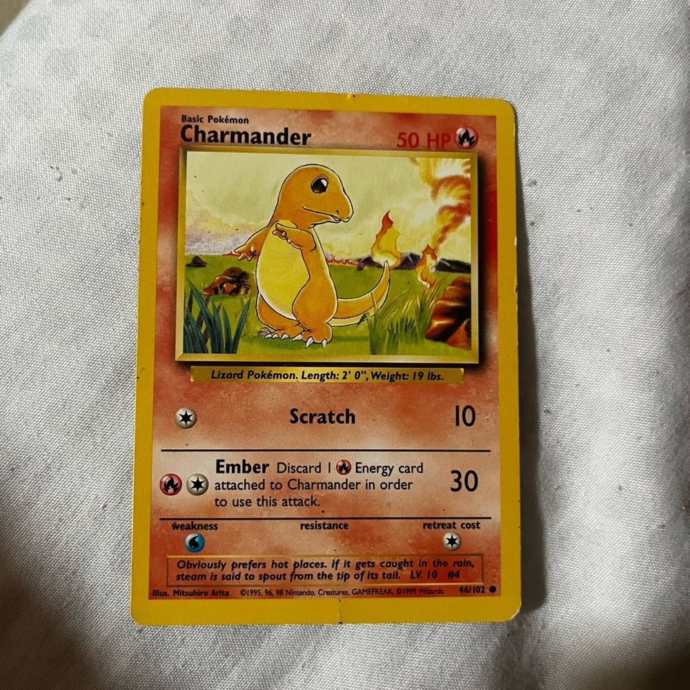 OG charmander pokémon card